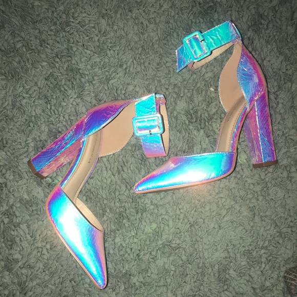 iridescent shoes heels